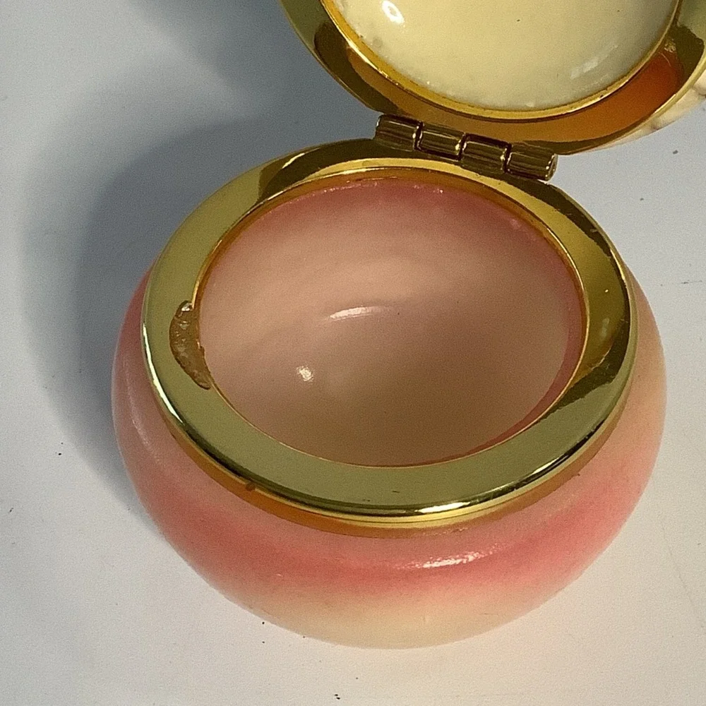 Vintage Italian Alabaster Trinket Box St Peters Square in Rome